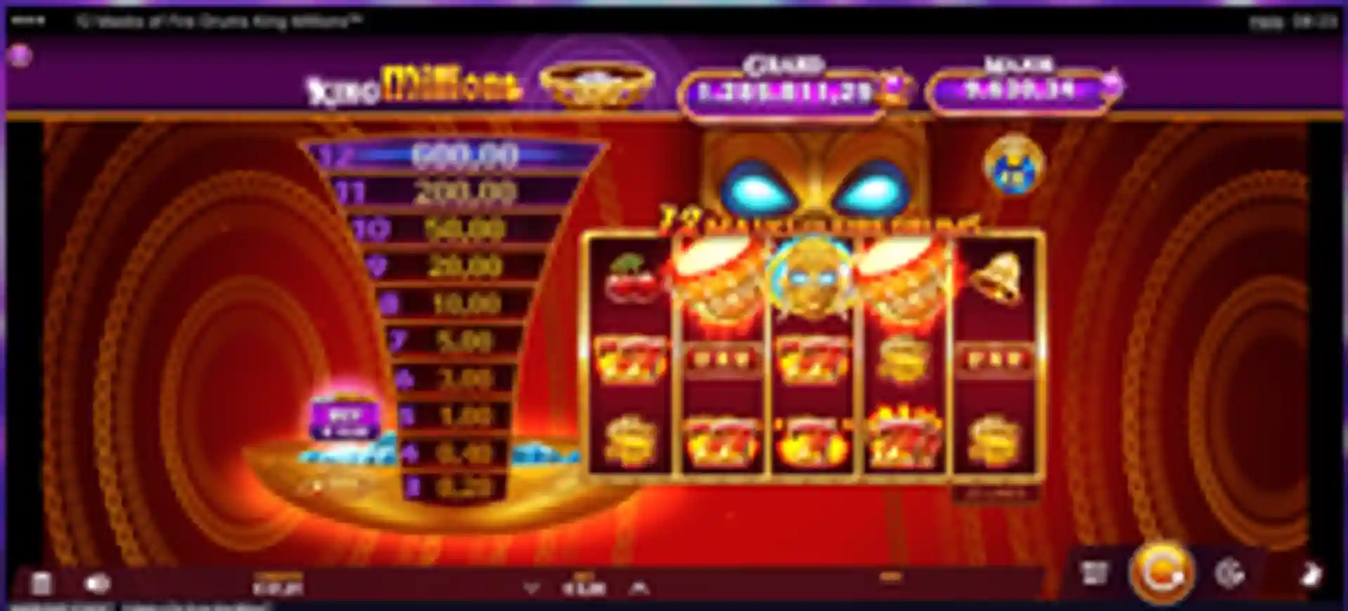 12 Masks of Fire Drums King Millions