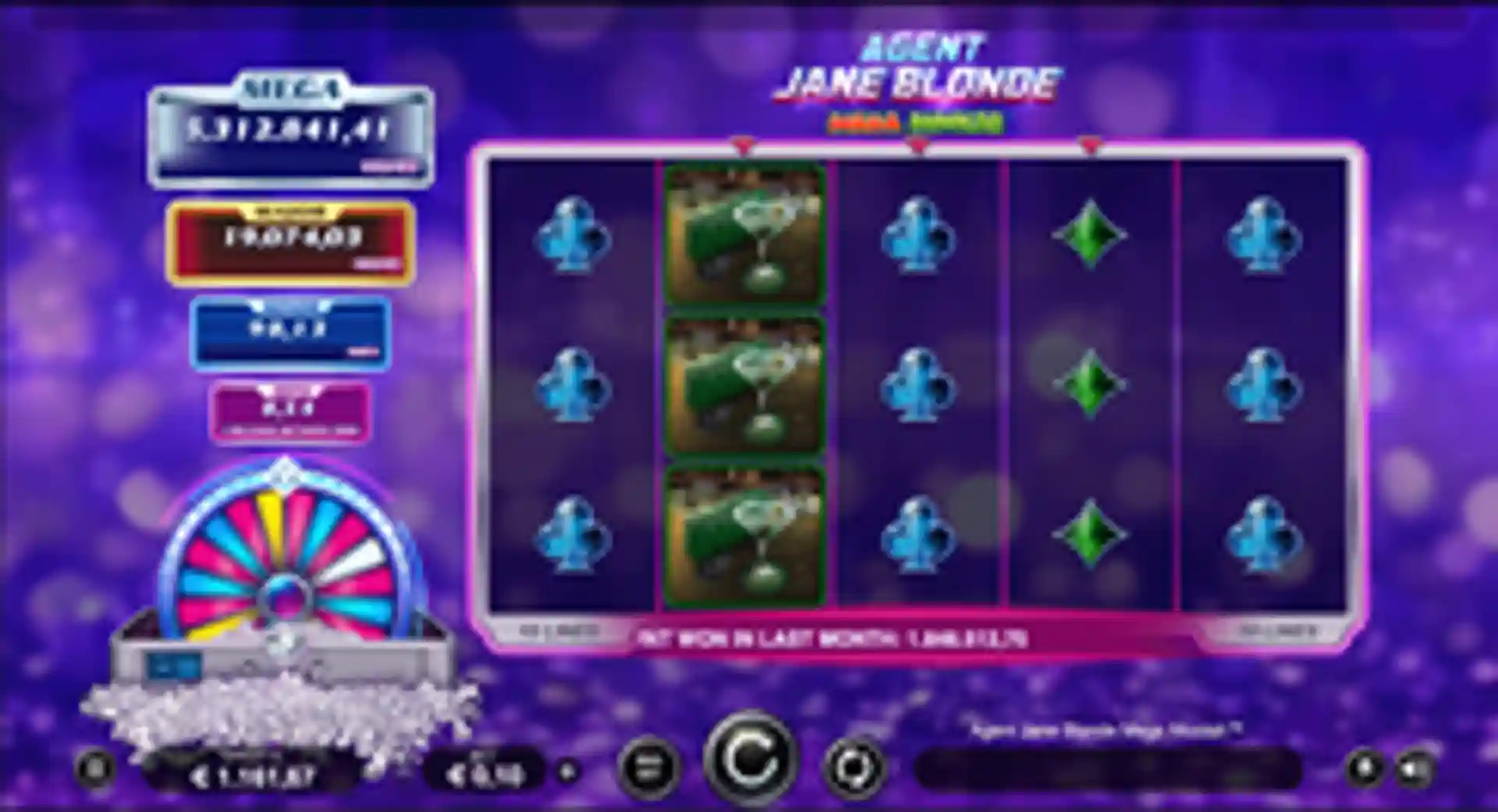 Agent Jane Blonde Mega Moolah GP