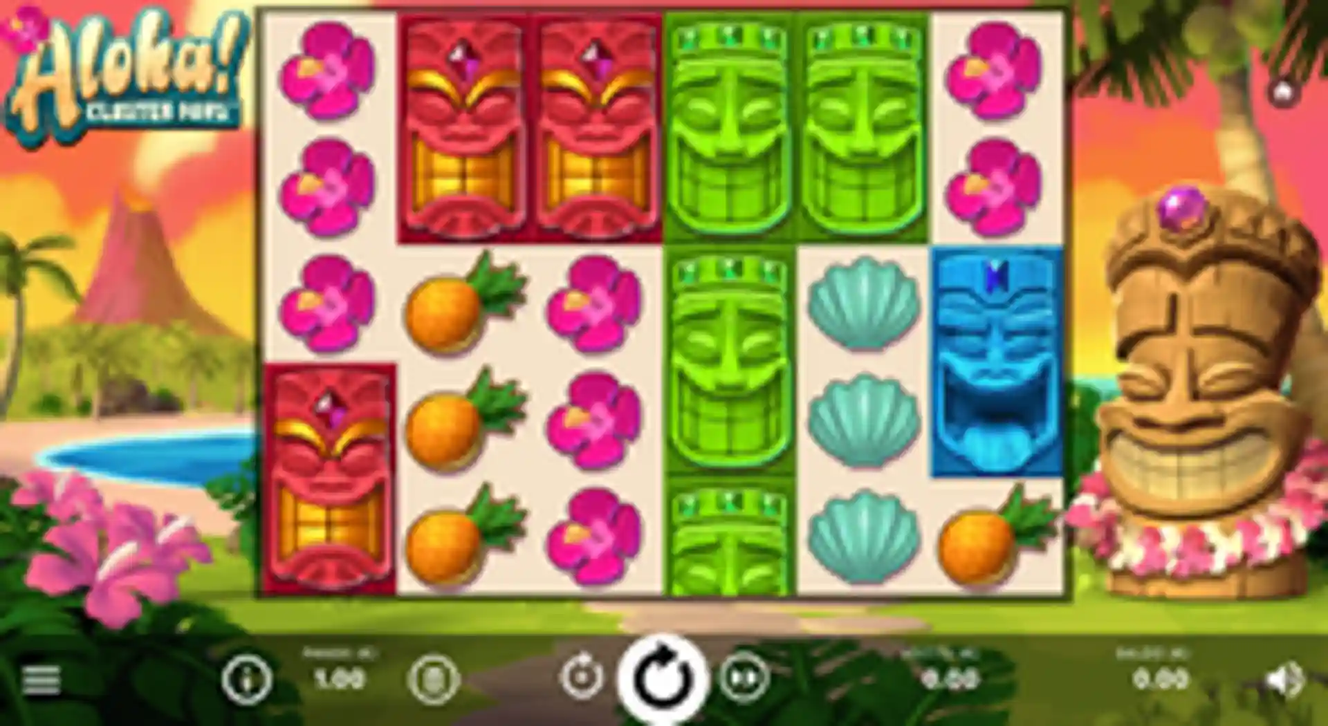 Aloha! Cluster Pays gameplay