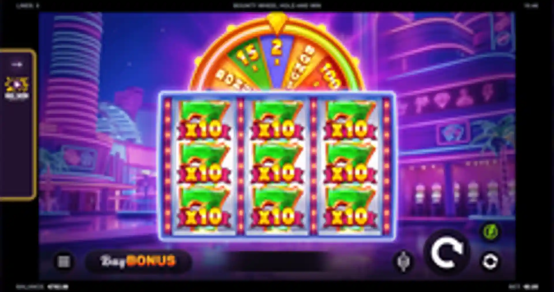 Bounty Wheel Hold and Win