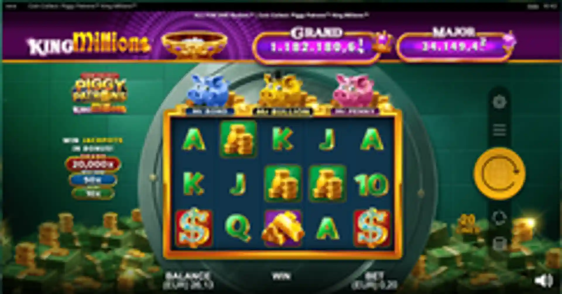 Coin Collect Piggy Patrons King Millions