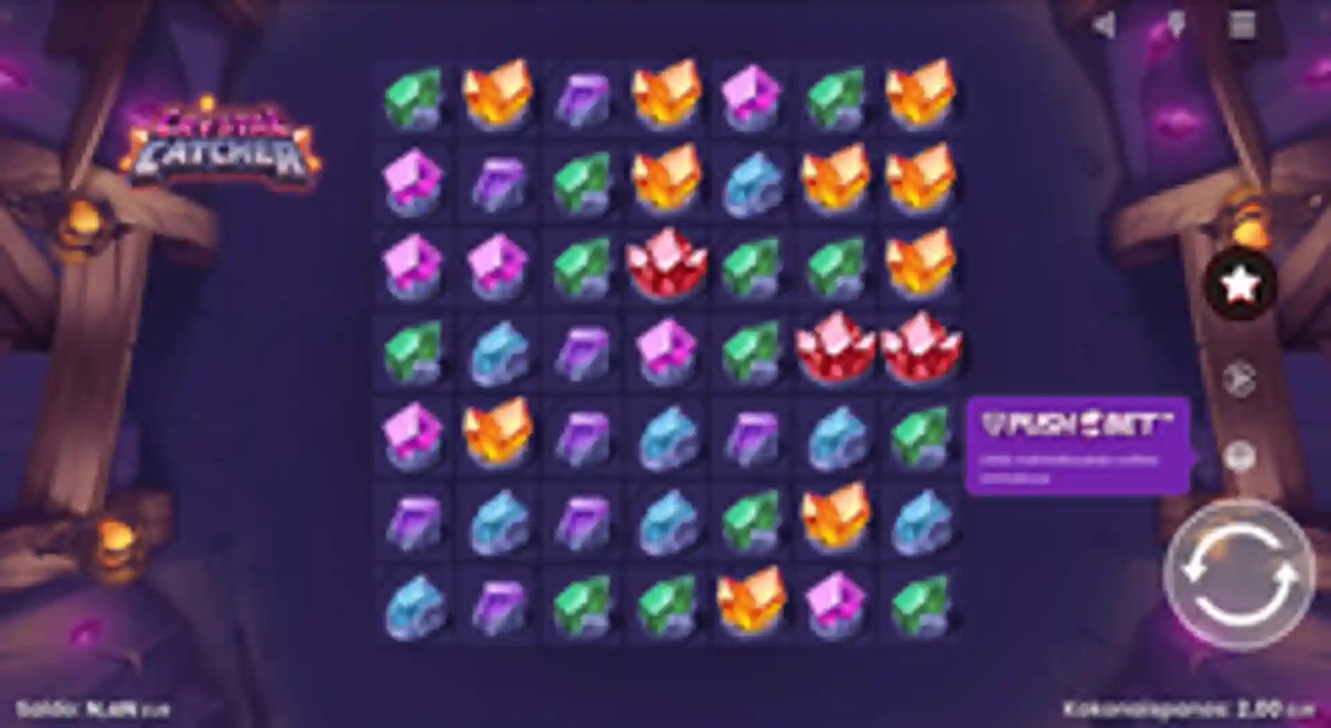 Crystal Catcher gameplay
