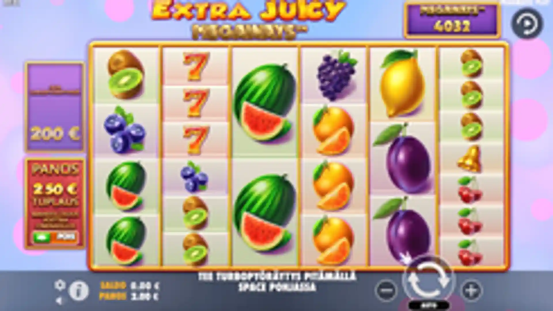 Extra Juicy Megaways Gameplay