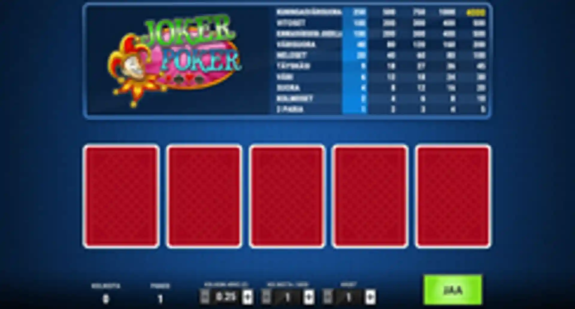 Joker Poker MH Gameplay