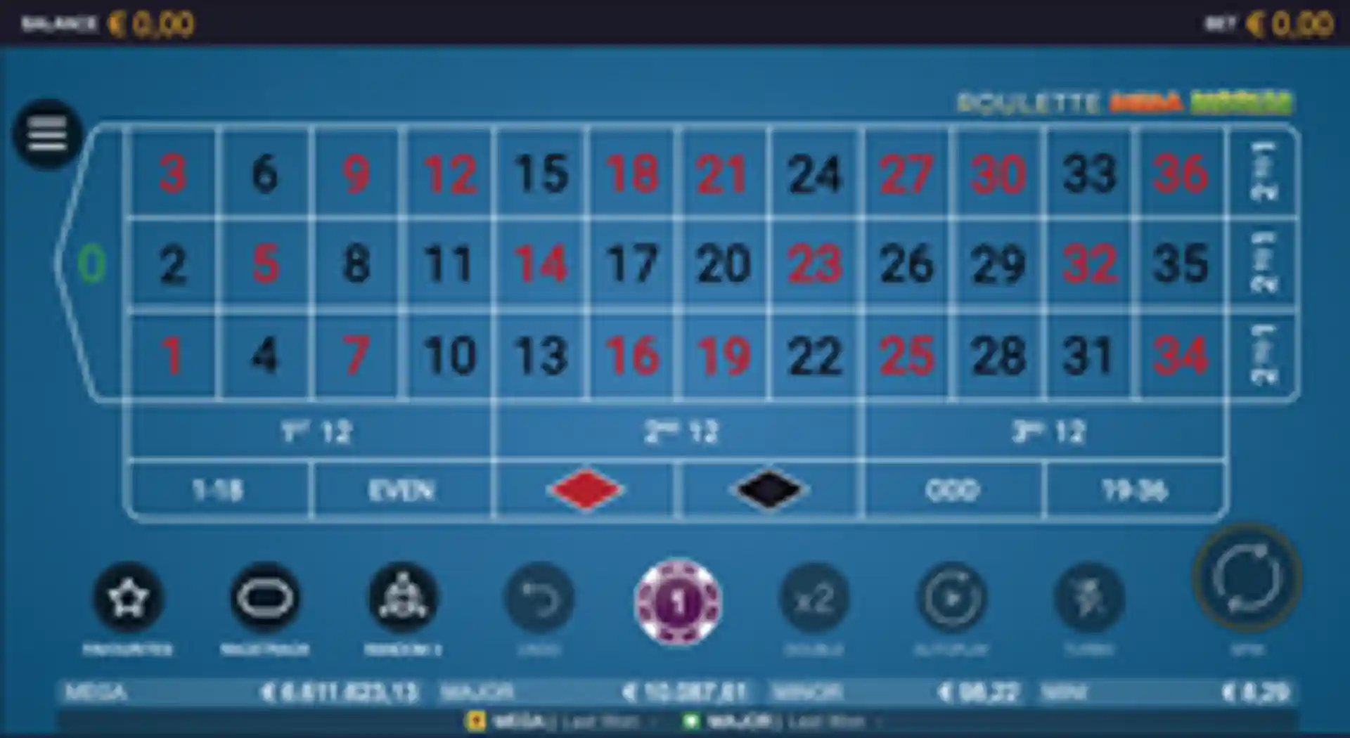 Roulette Mega Moolah gameplay