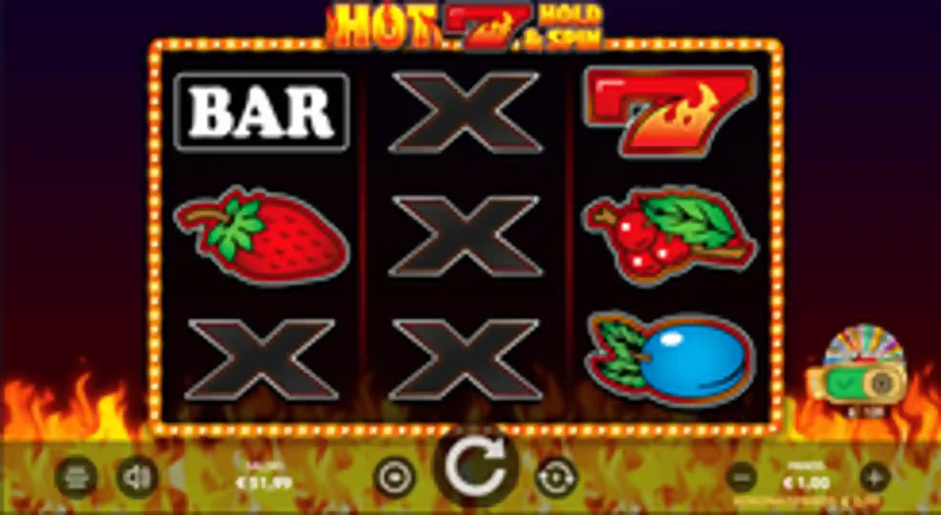 Hot 7 Hold and Spin gameplay
