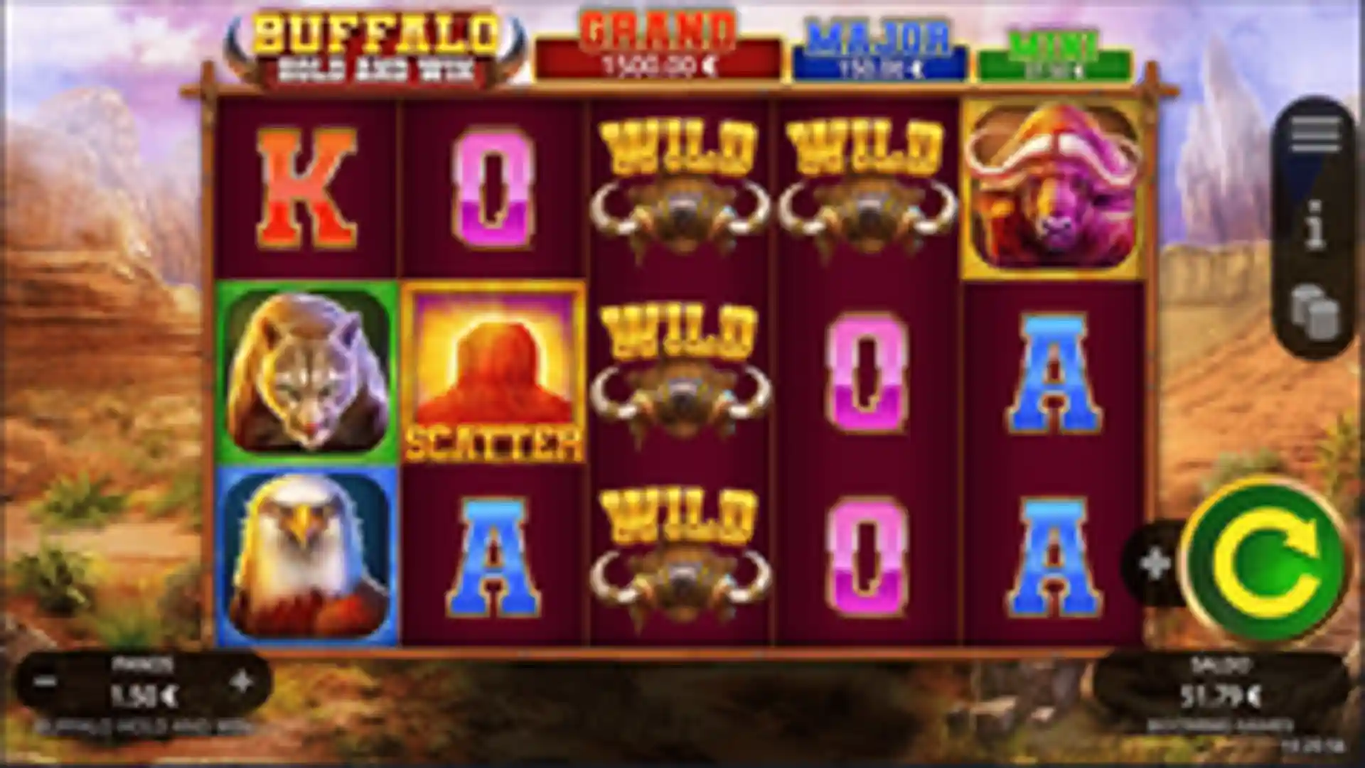 Buffalo Hold and Win gameplay