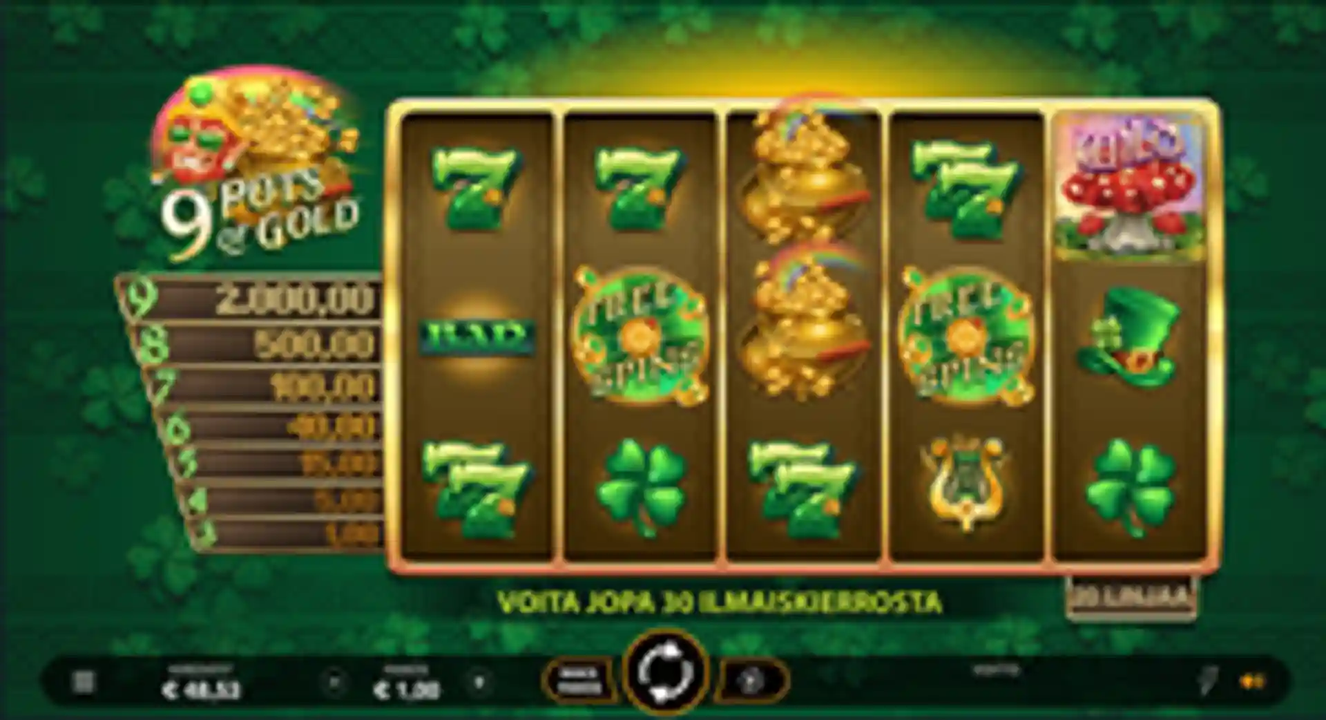 9 Pots of Gold gameplay