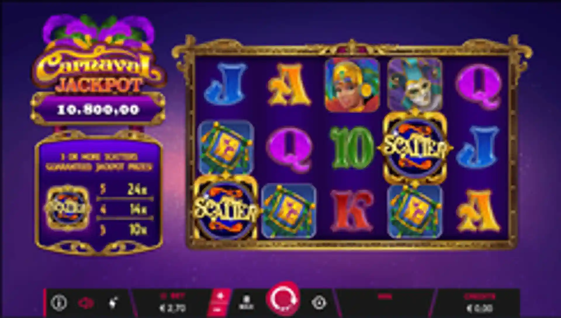 Carnaval Jackpot gameplay