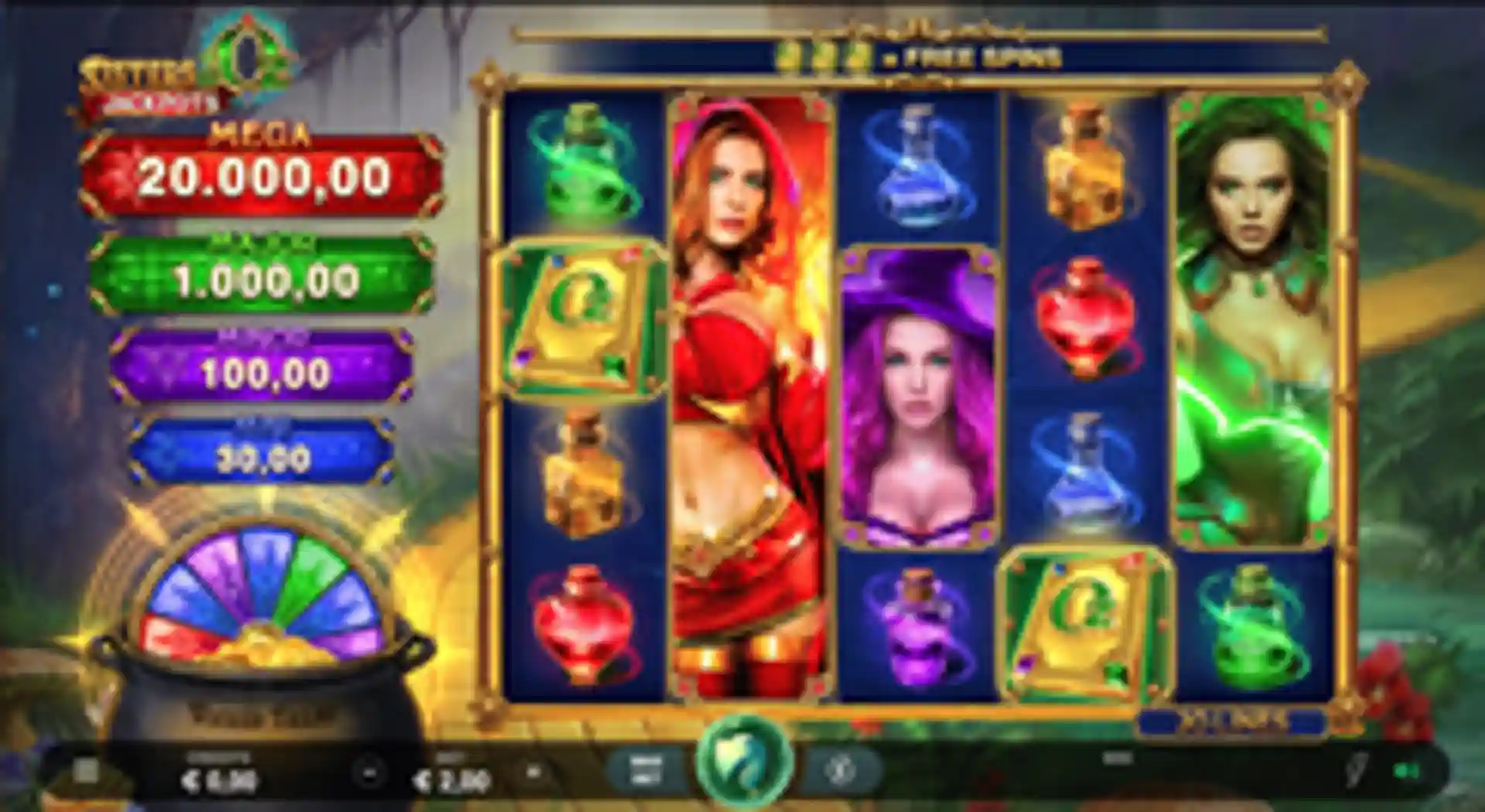 Sisters of Oz Jackpots gameplay