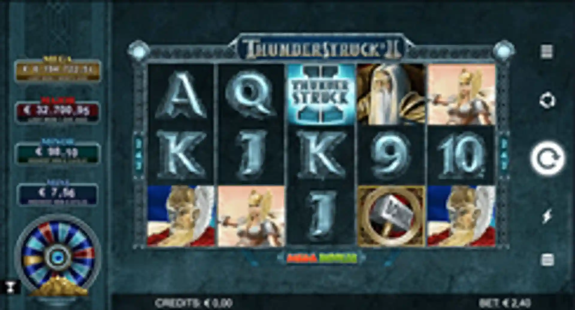 Thunderstruck II Mega Moolah gameplay