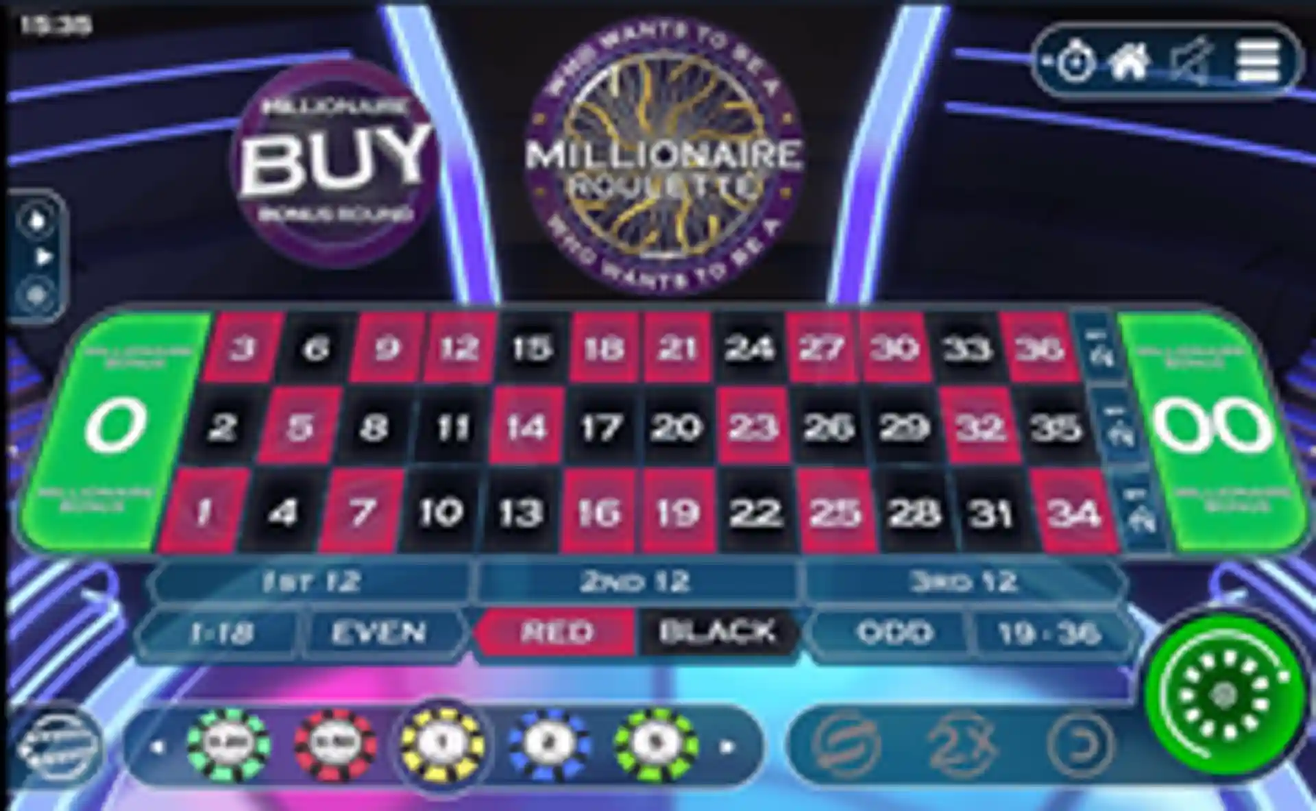 Who Wants To Be A Millionaire Roulette gameplay