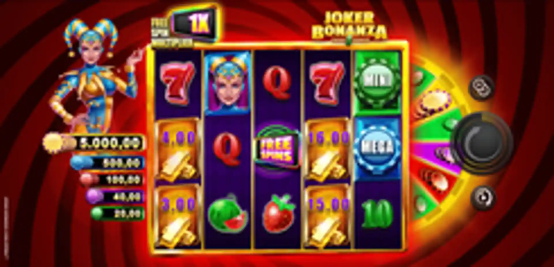 Joker Bonanza Cash Spree gameplay