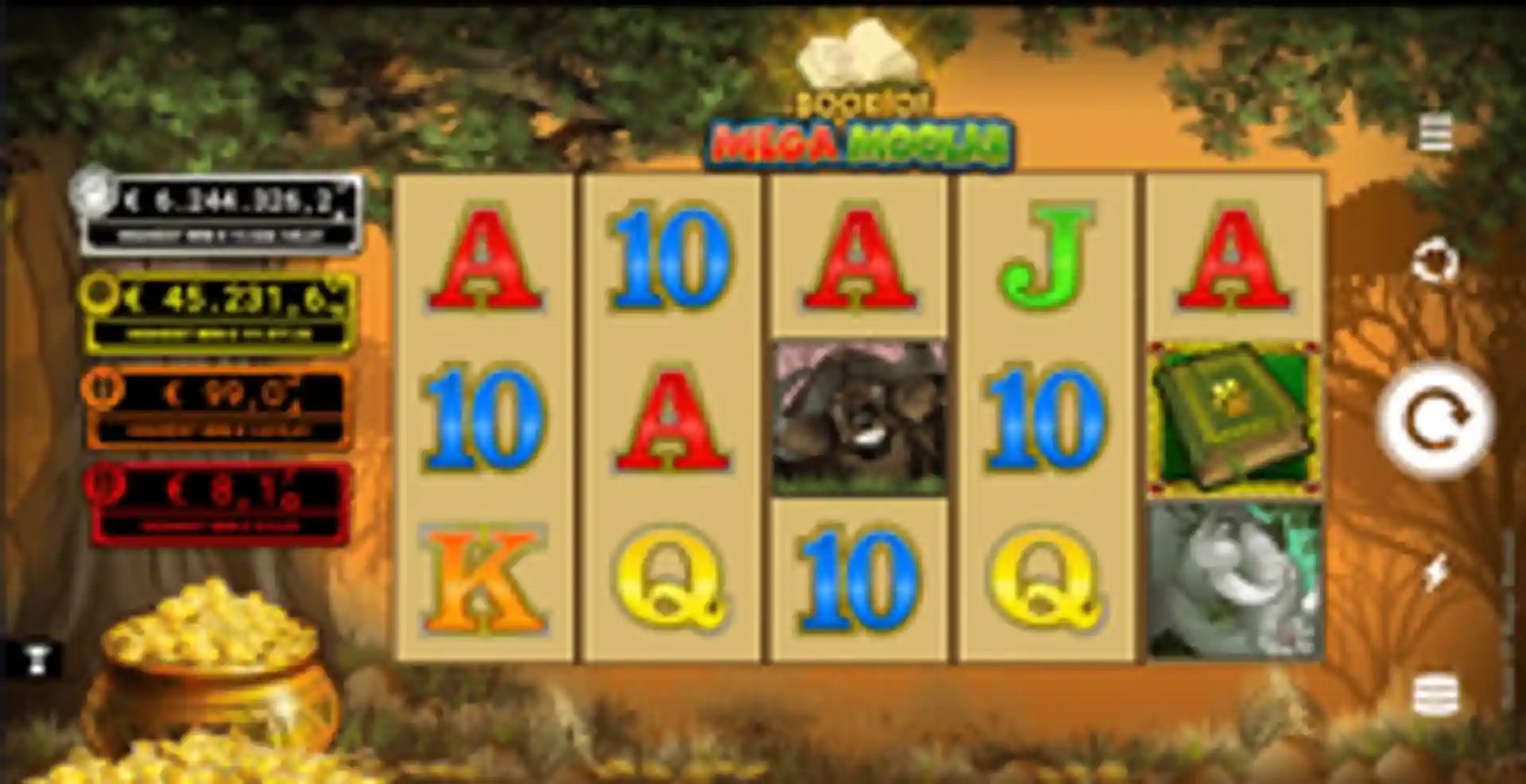 Book of Mega Moolah gameplay