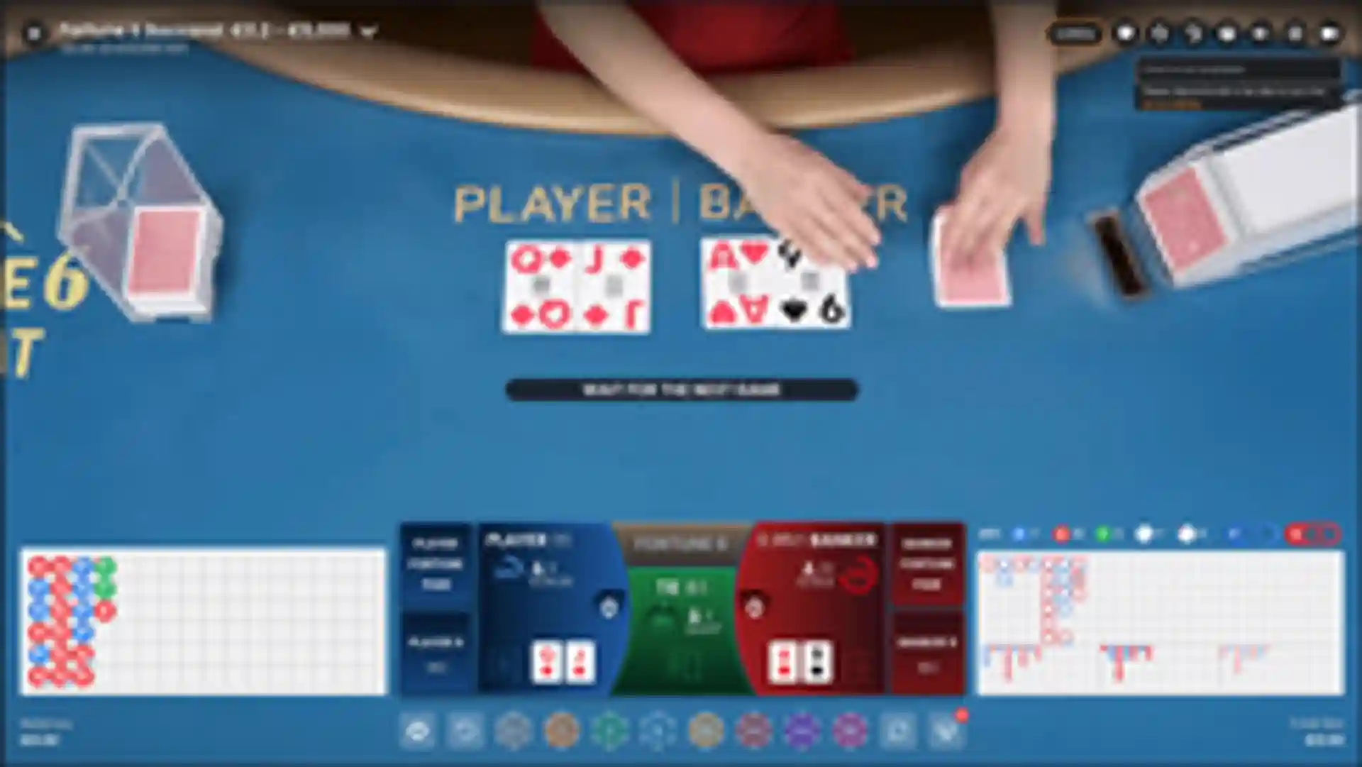 LIVE Fortune 6 Baccarat gameplay