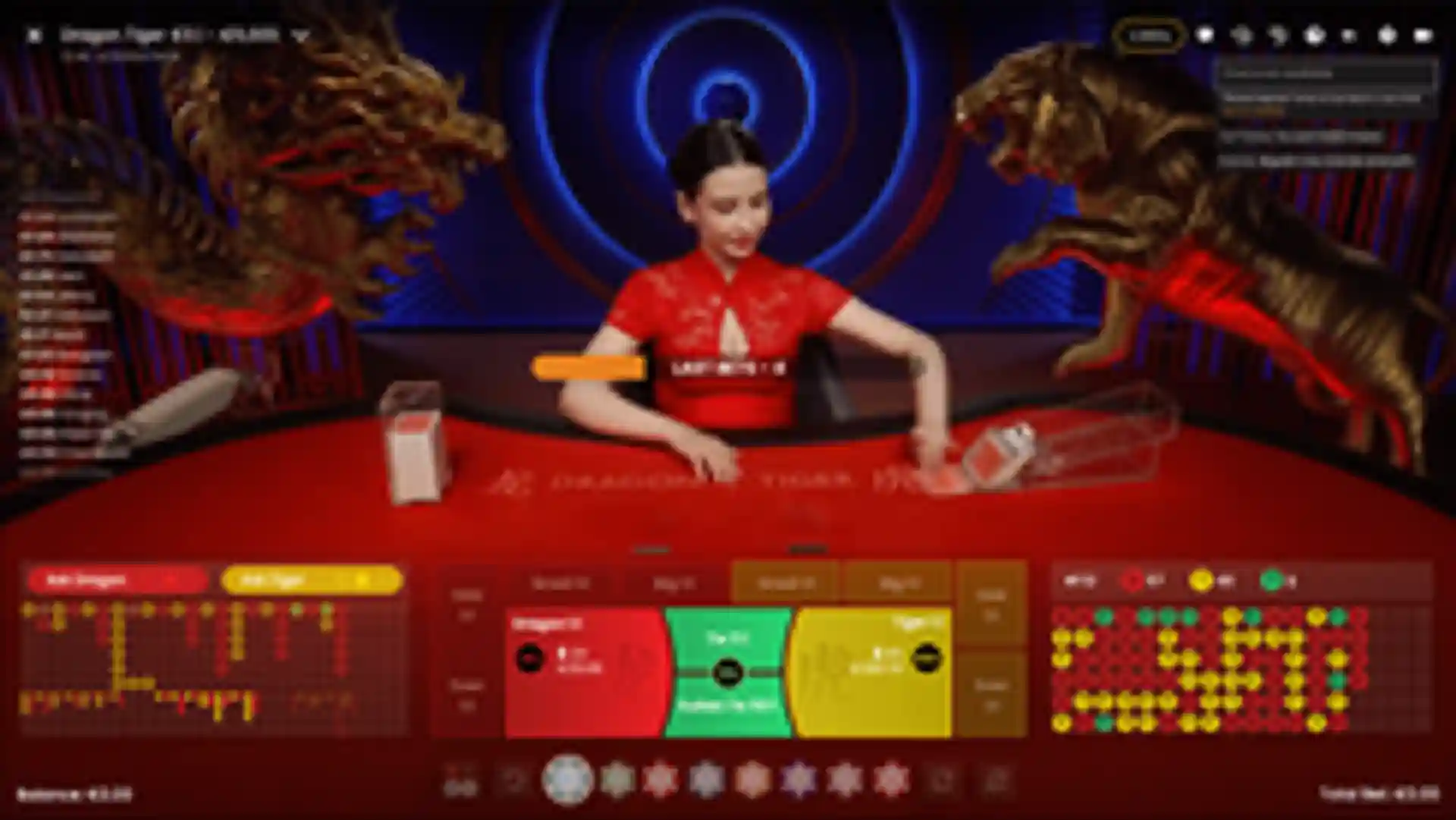 LIVE Dragon Tiger gameplay