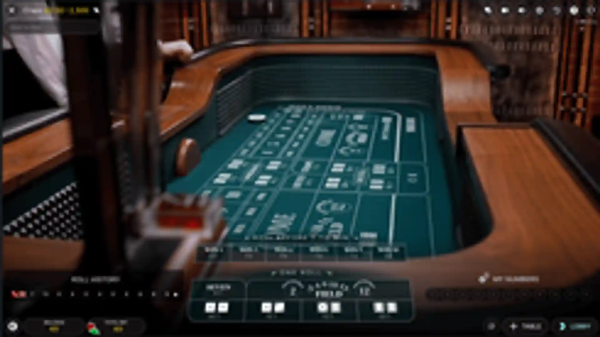 Craps gameplay