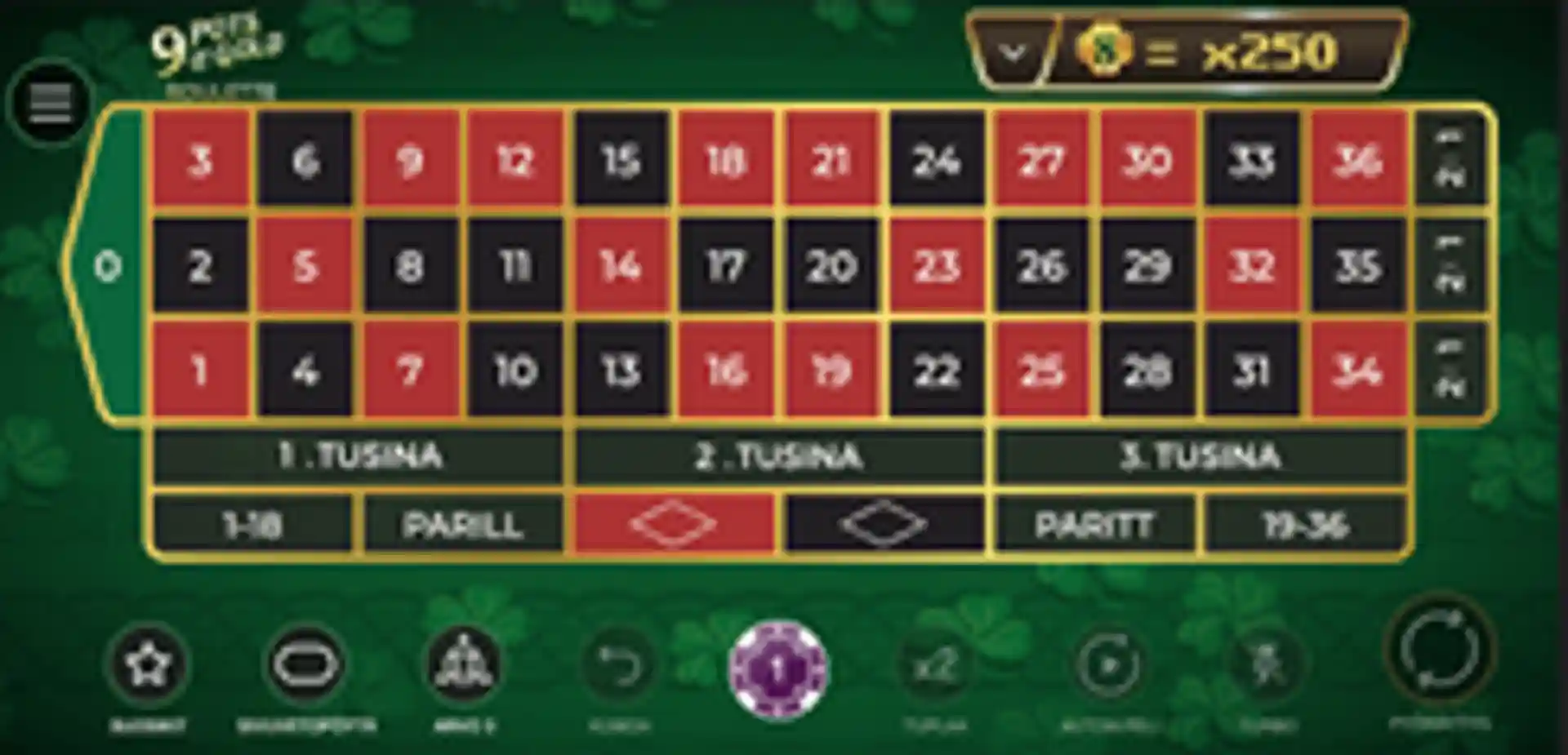 9 Pots of Gold Roulette gameplay