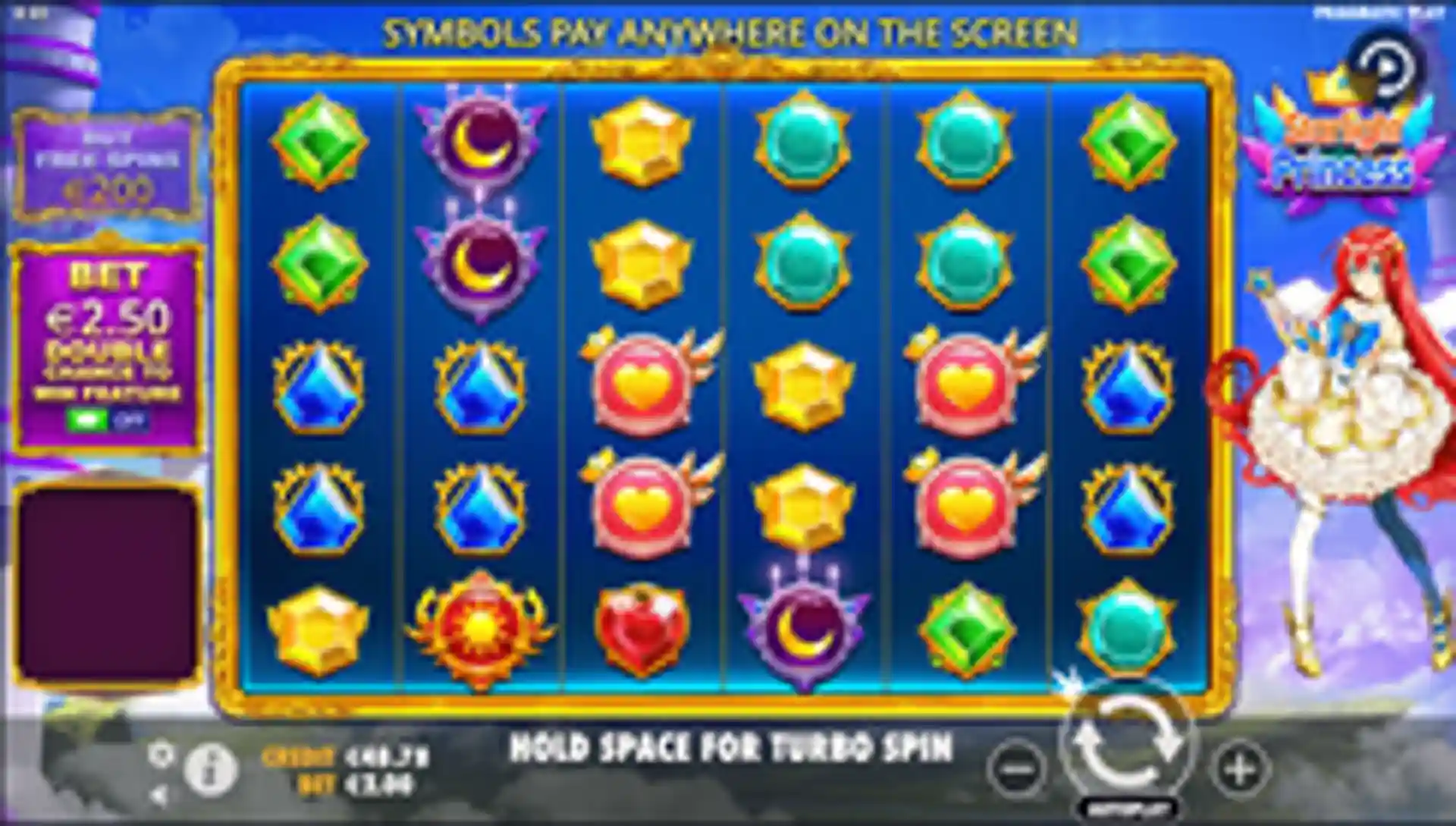 Starlight Princess gameplay