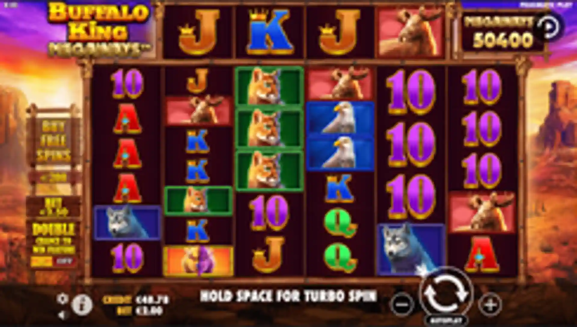 Buffalo King Megaways gameplay