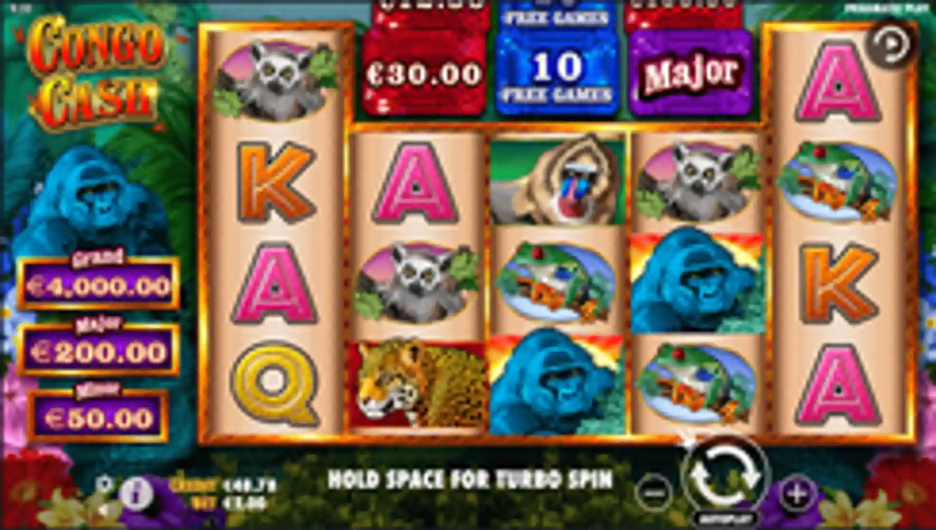 Congo Cash gameplay