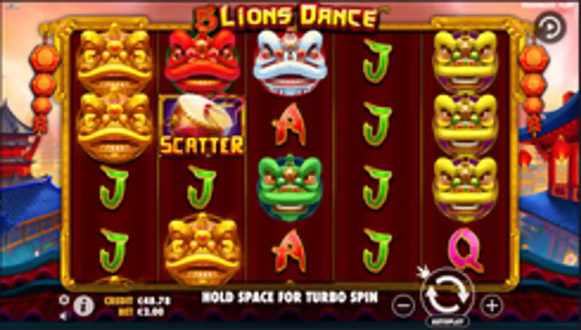 5 Lions Dance gameplay