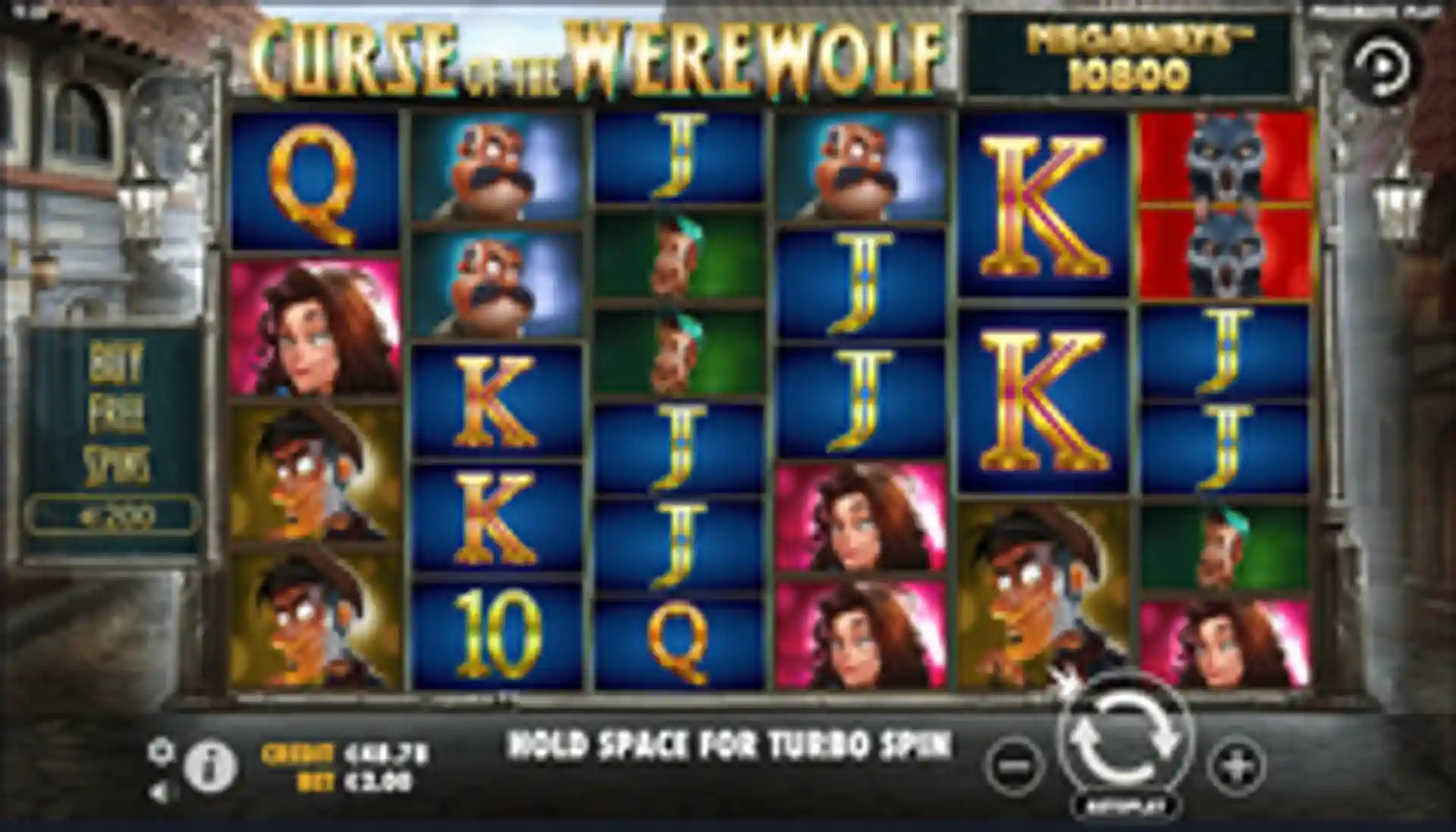 Curse of the Werewolf Megaways gameplay