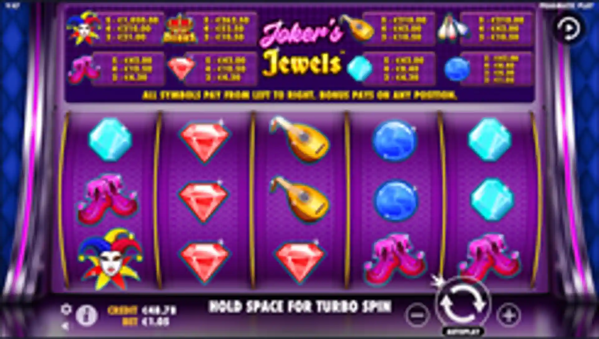Joker's Jewels gameplay