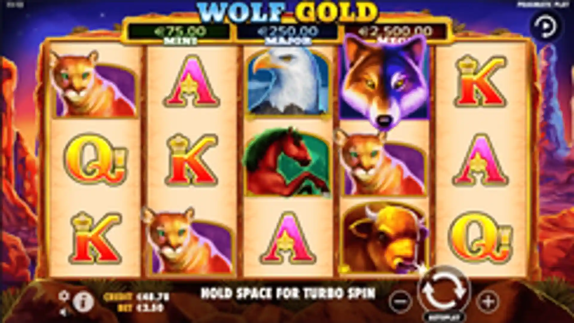 Wolf Gold gameplay