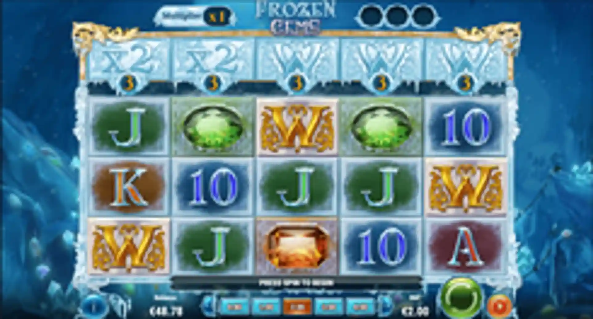 Frozen Gems gameplay