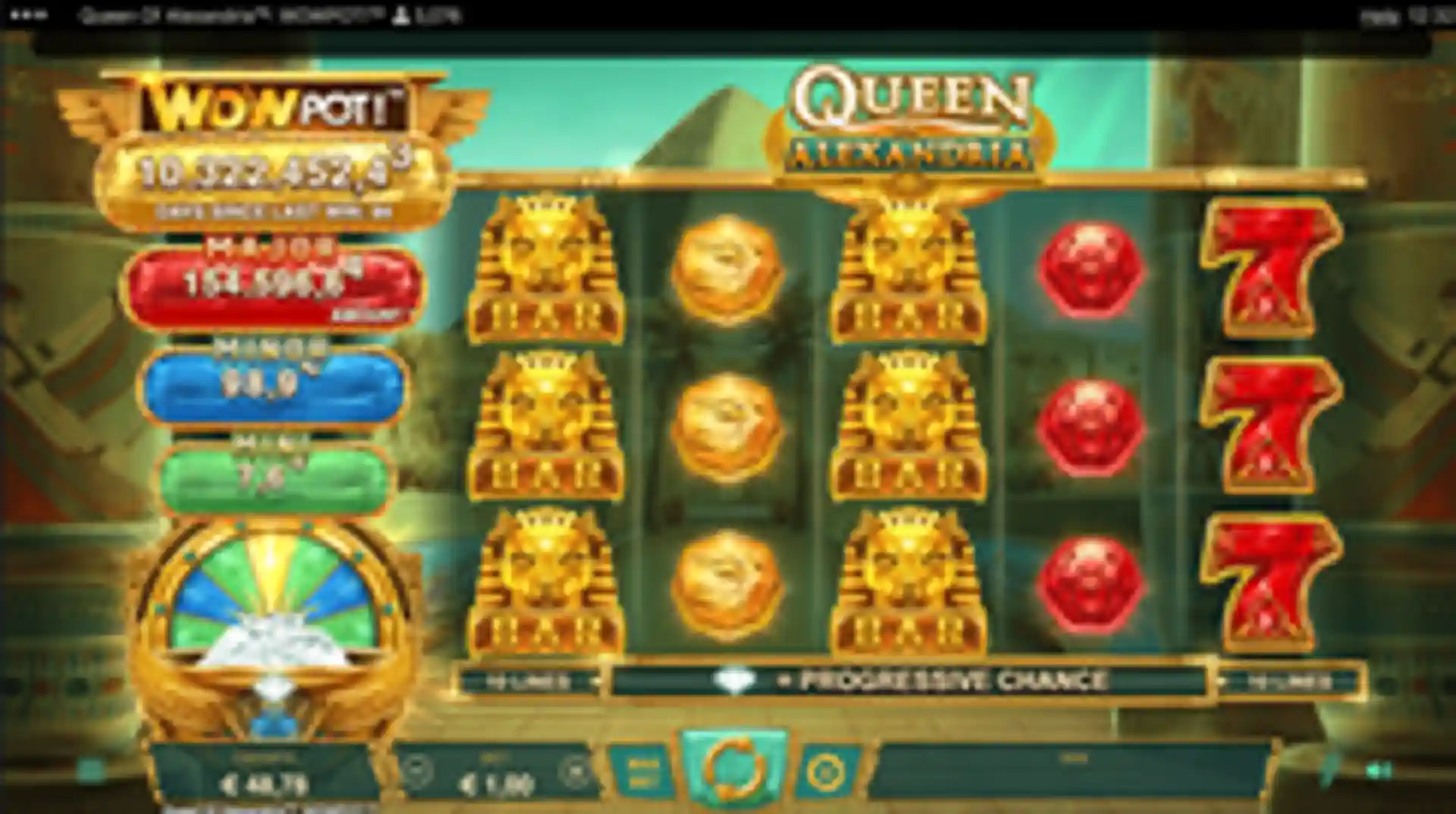 Queen of Alexandria WOWPOT! gameplay