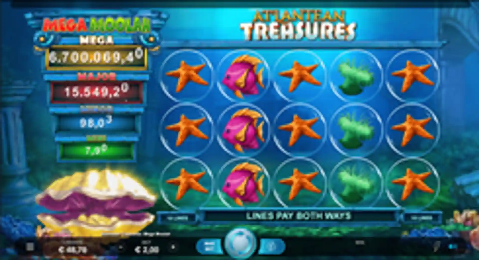 Atlantean Treasures Mega Moolah gameplay