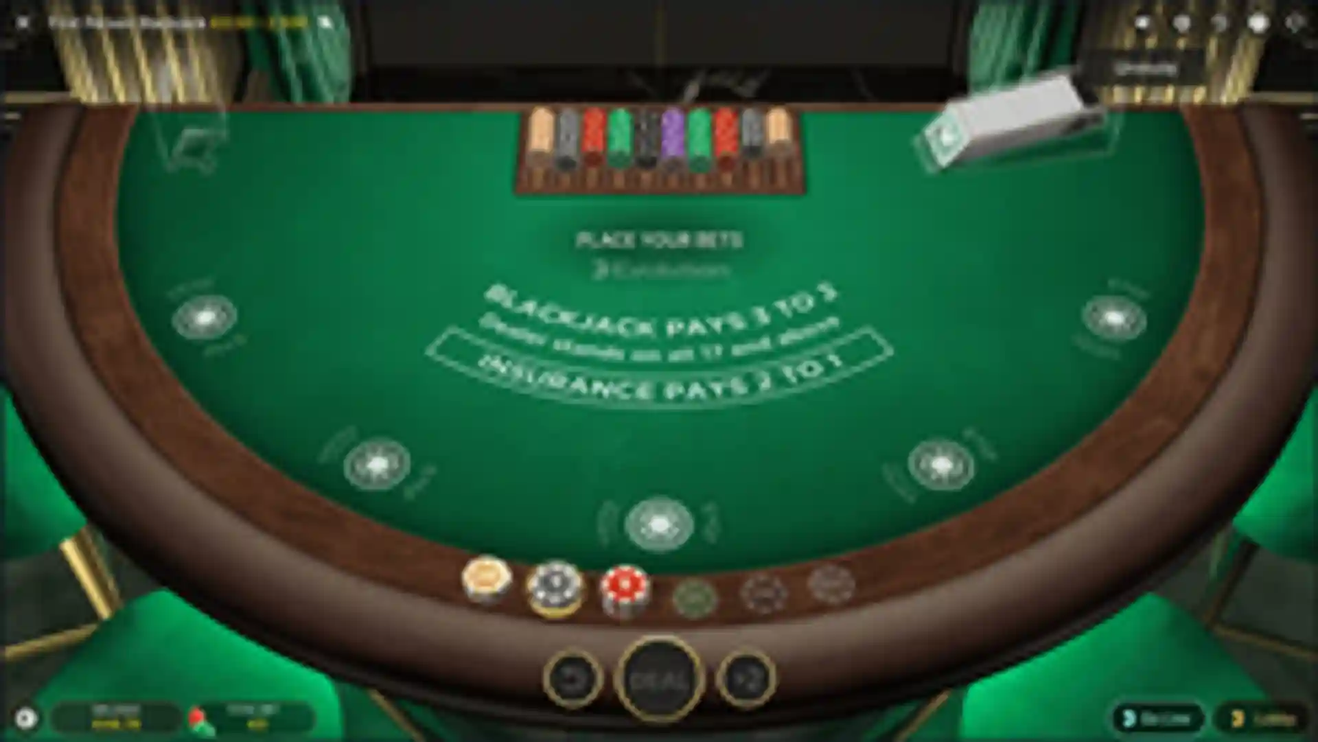 First Person Blackjack gameplay