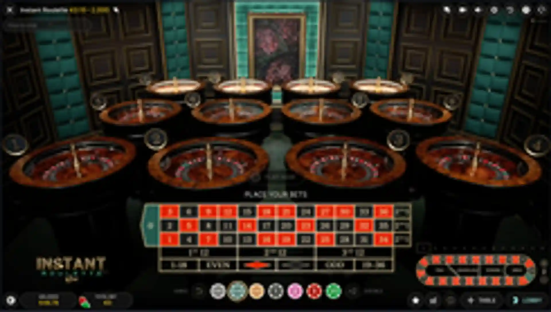 Instant Roulette gameplay