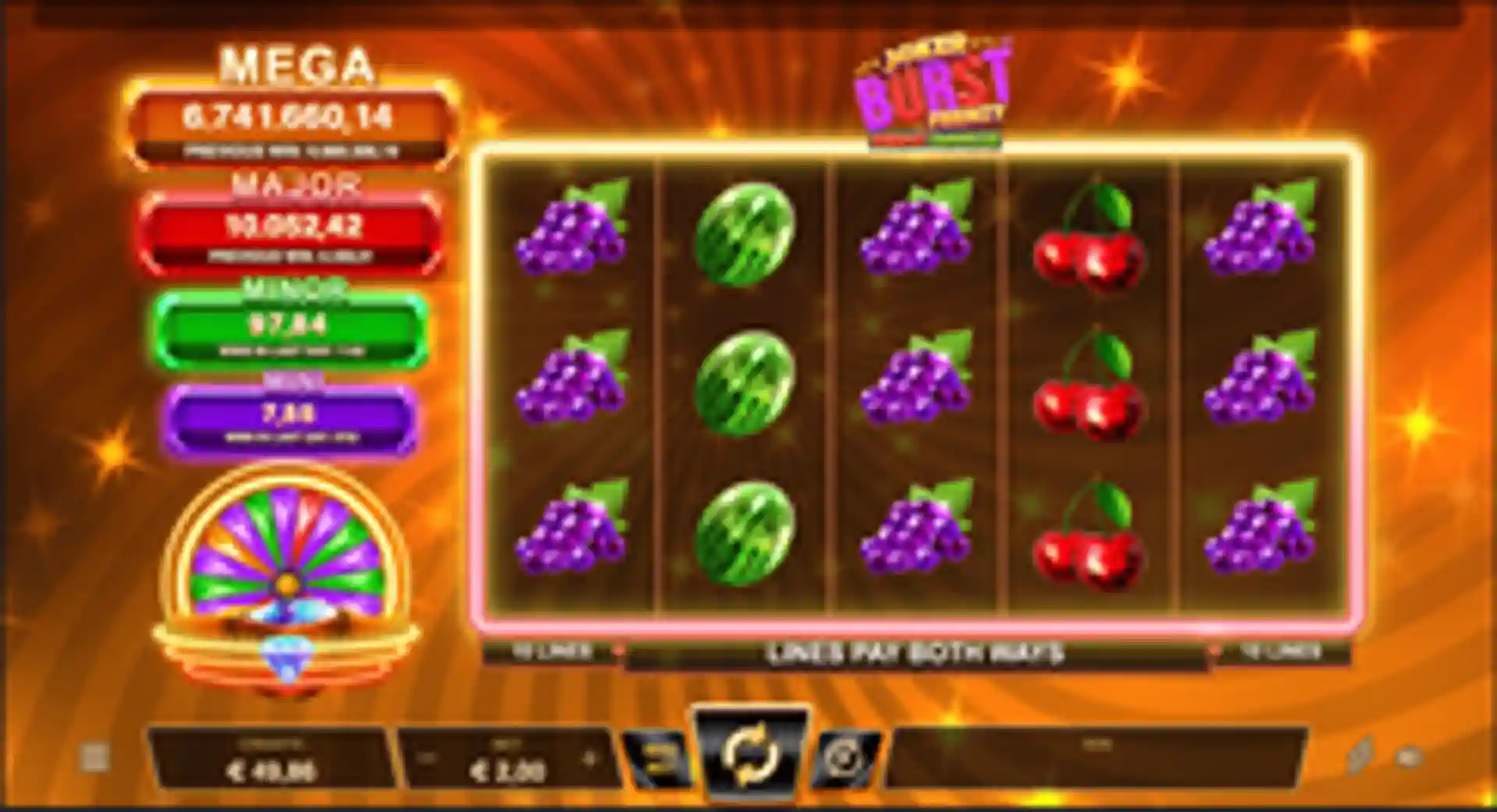 Joker Burst Frenzy Mega Moolah gameplay