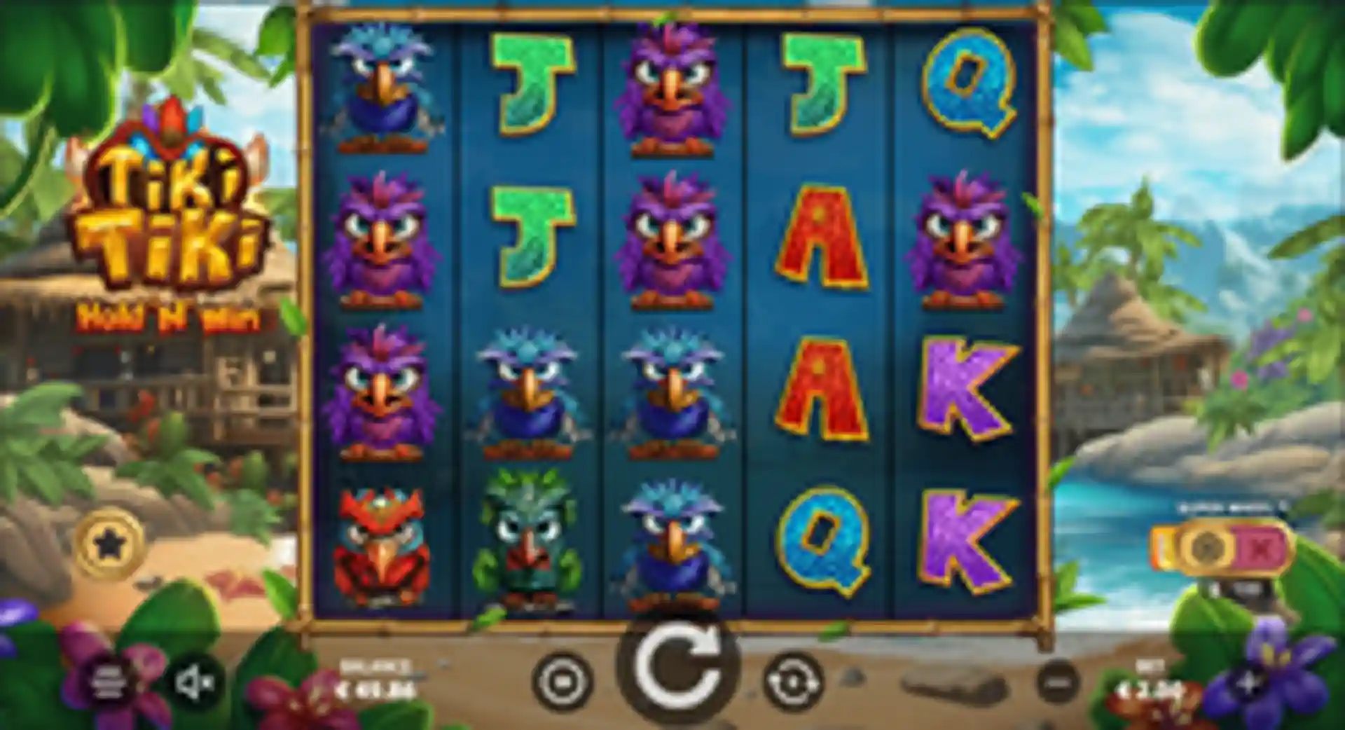 Tiki Tiki Hold 'N' Win gameplay