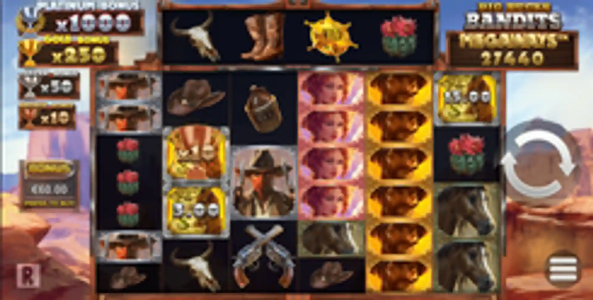 Big Bucks Bandits Megaways gameplay