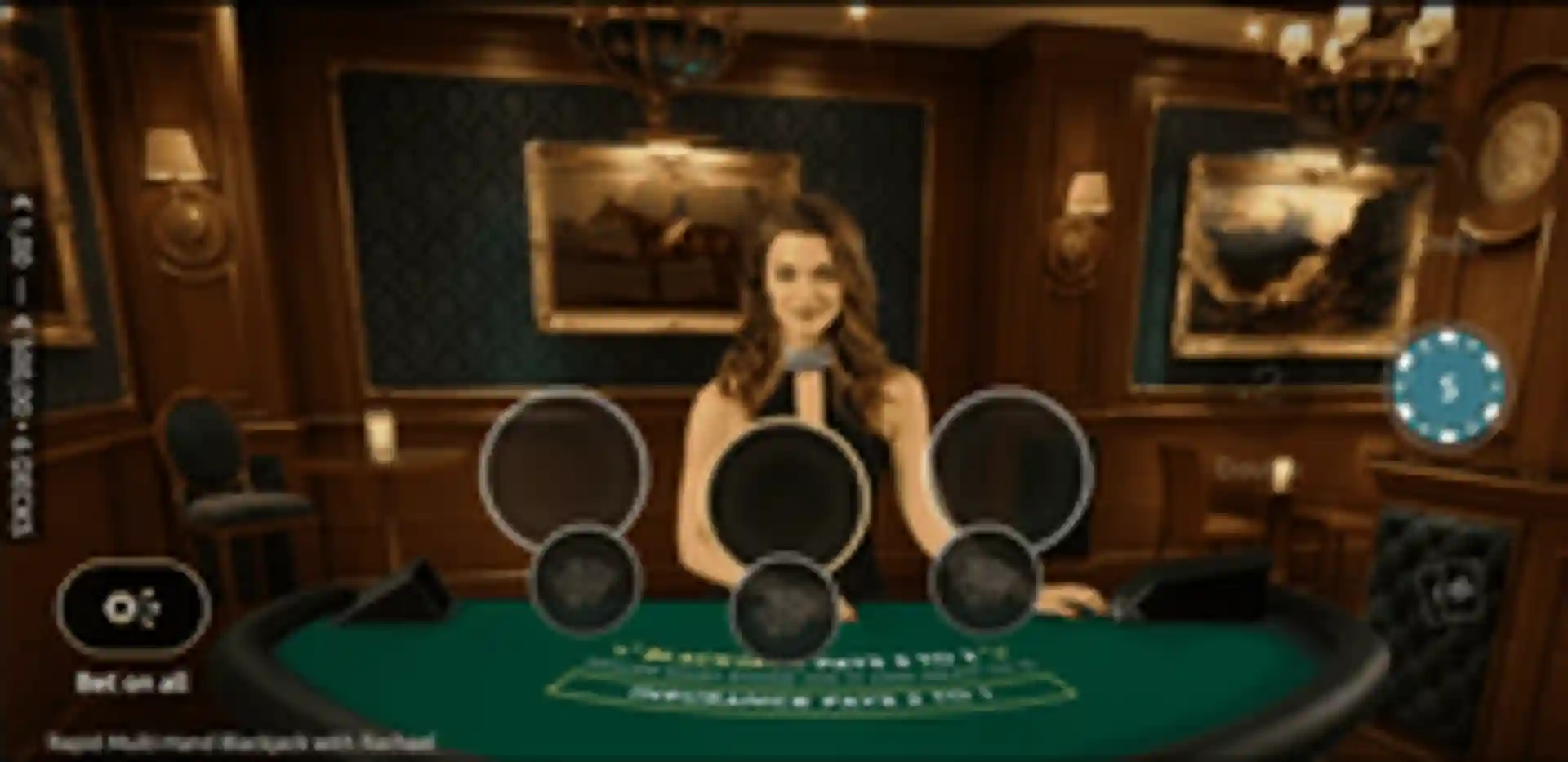 Rapid Multi-Hand Blackjack with Rachael gameplay