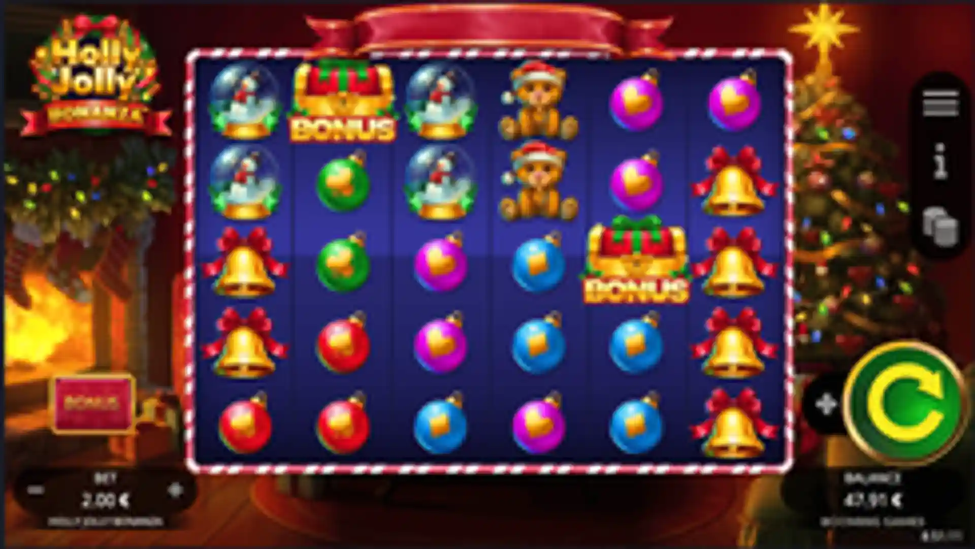 Holly Jolly Bonanza gameplay
