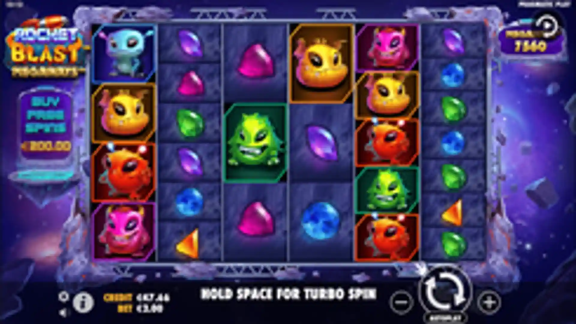 Rocket Blast Megaways gameplay