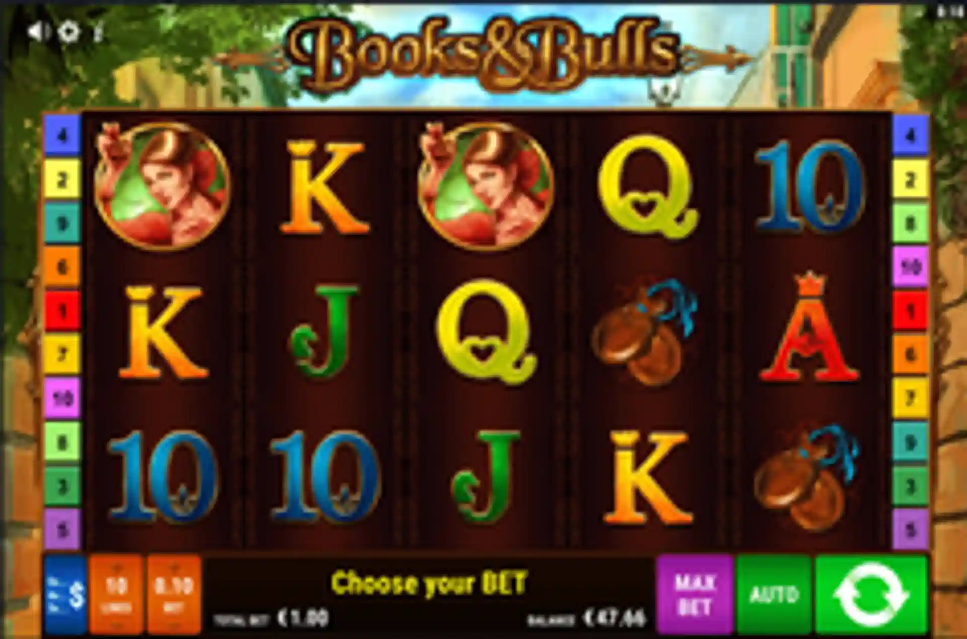 Books & Bulls gameplay
