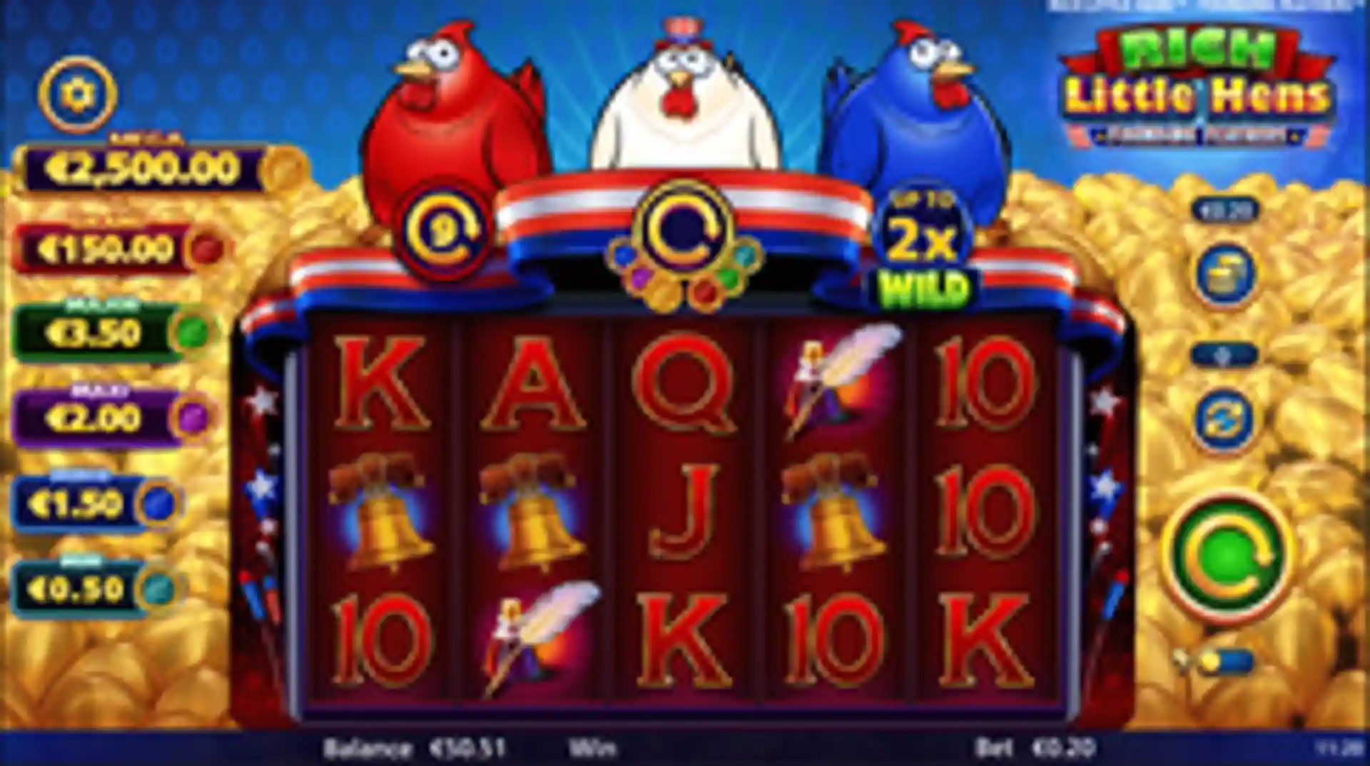 Rich Little Hens Founding Feathers gameplay