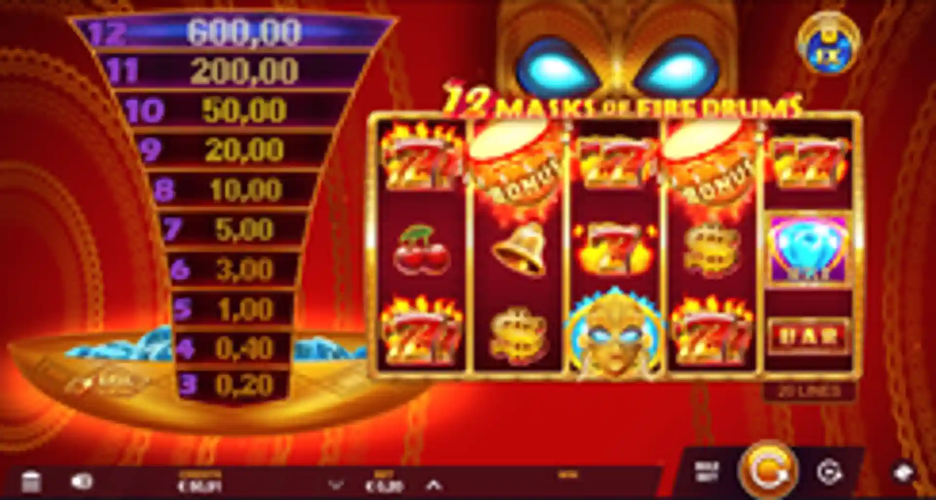 12 Masks of Fire Drums gameplay
