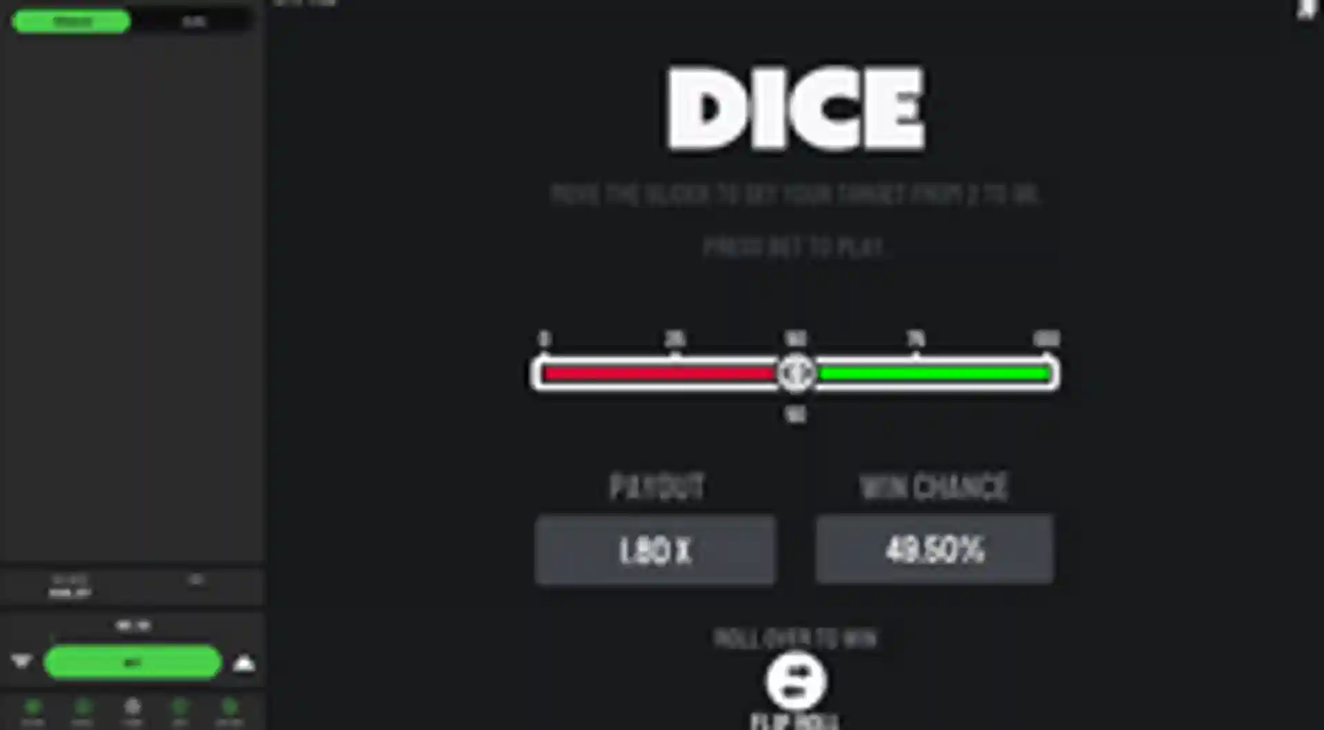 Dice gameplay