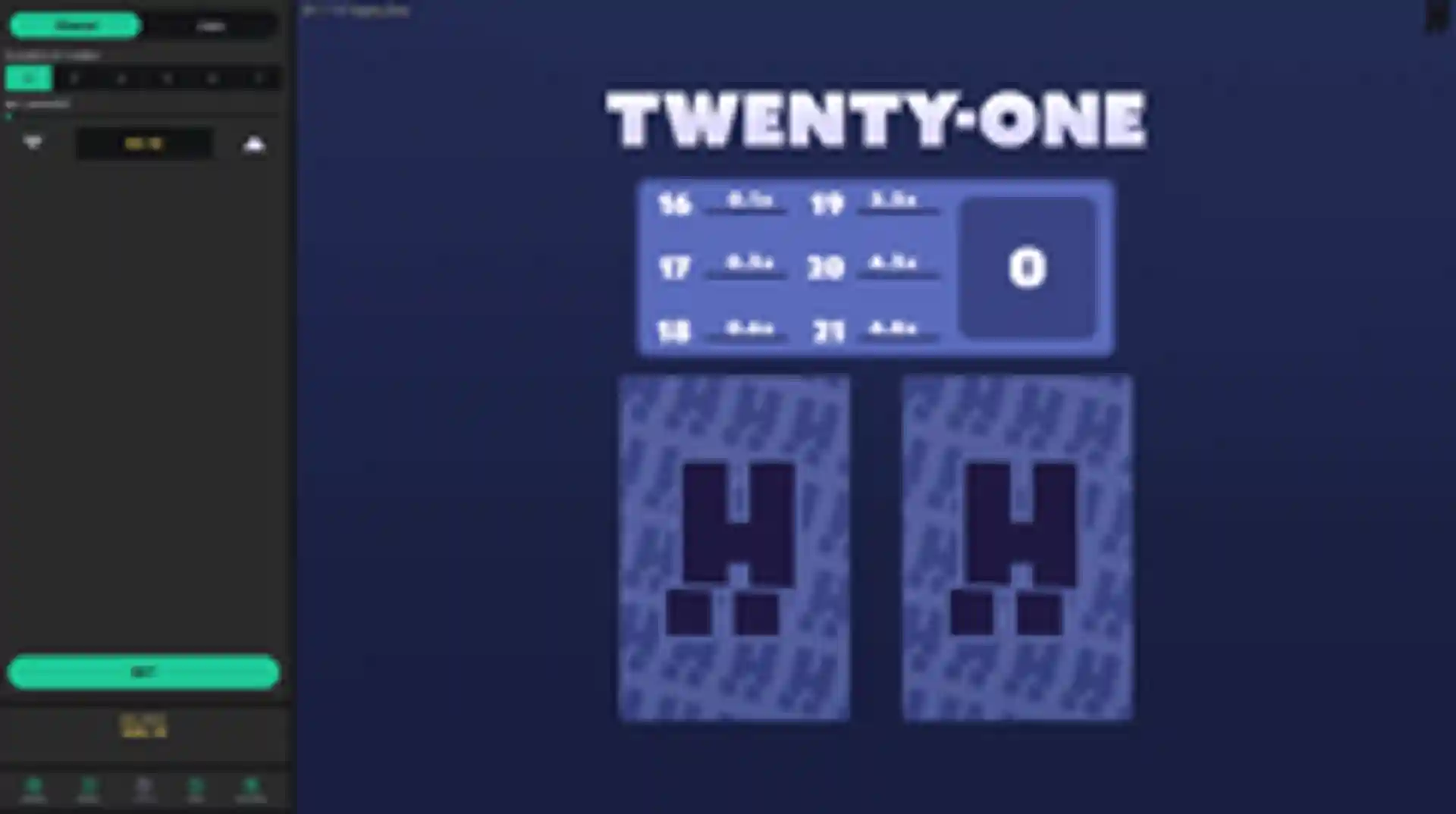 Twentyone gameplay