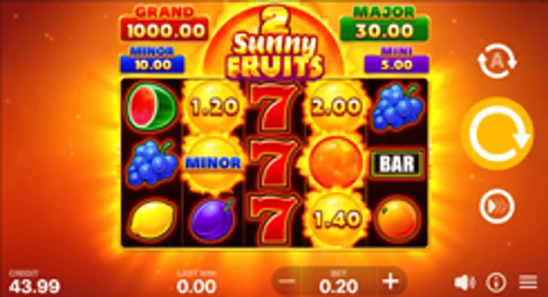 Sunny Fruits 2: Hold and Win GP