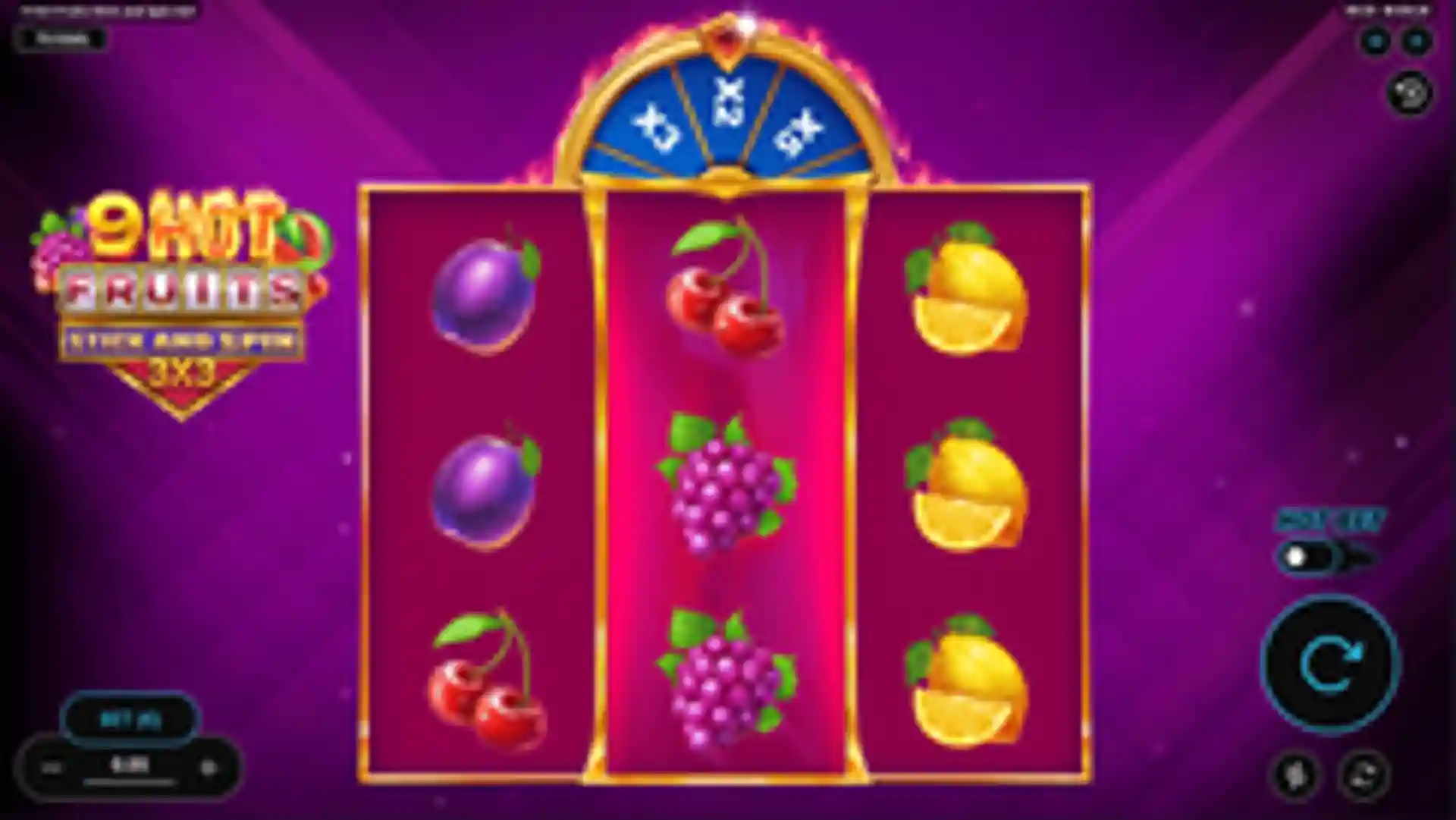 9 Hot Fruits Stick & Spin 3x3 GP