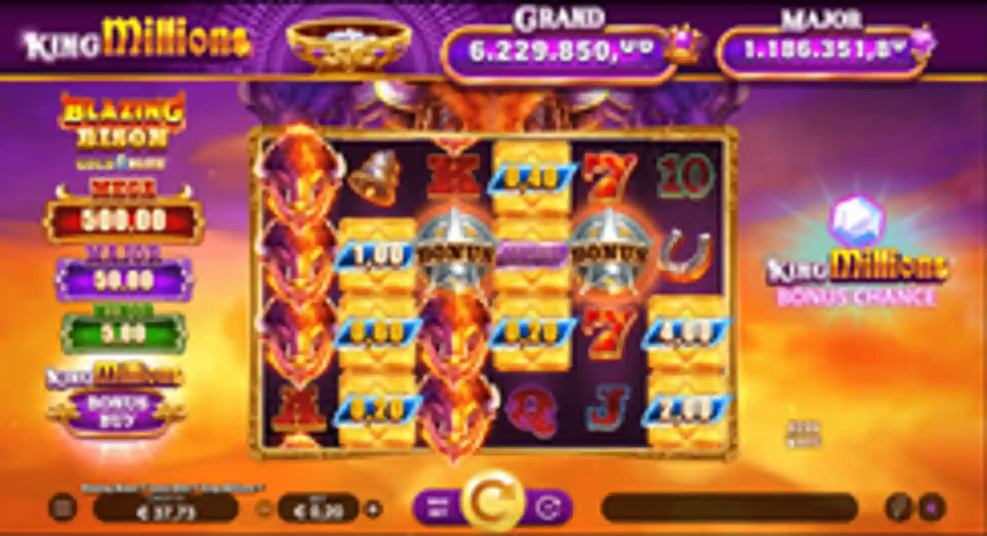 Blazing Bison Gold Blitz King Millions GP