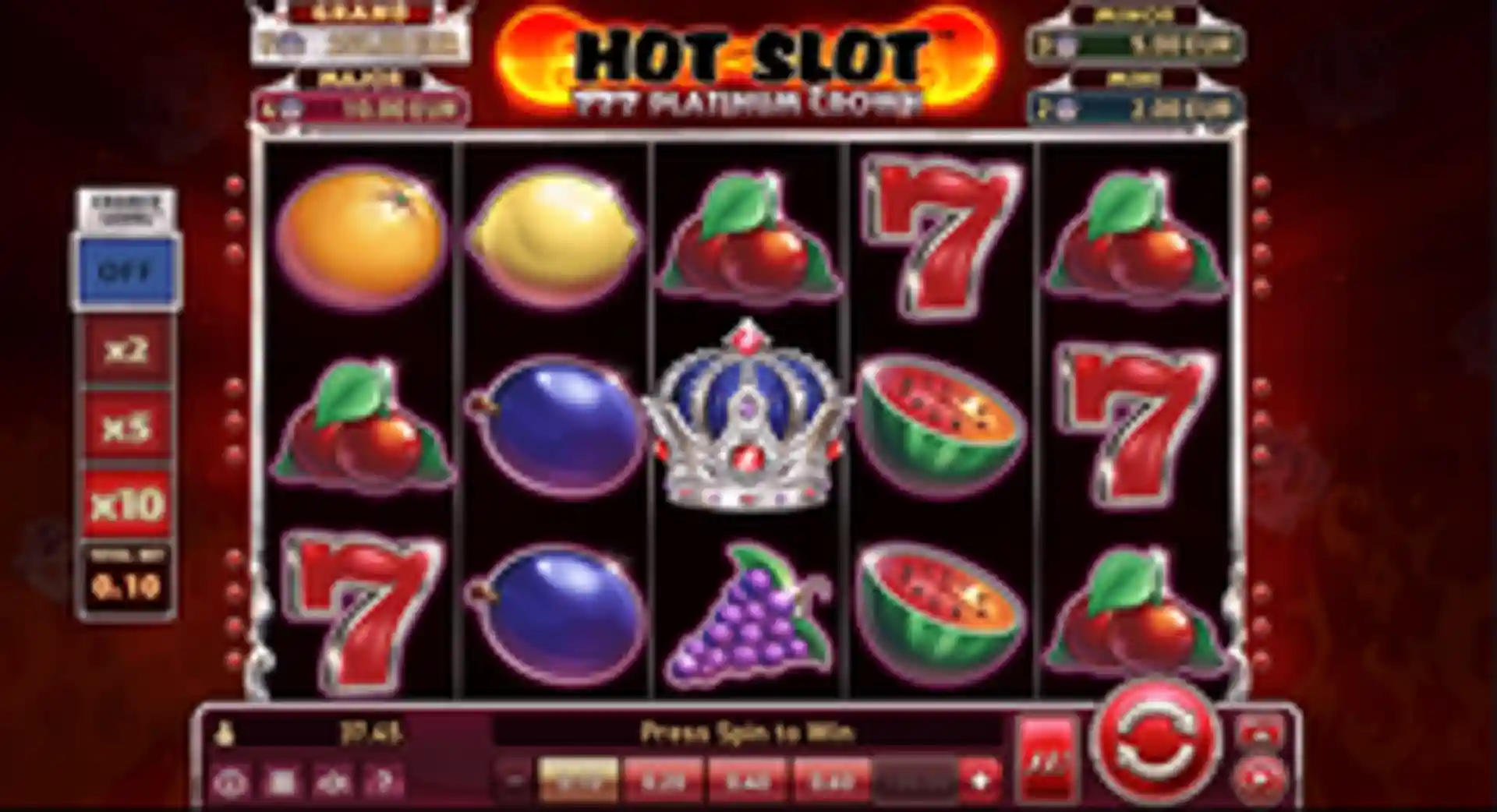 Hot Slot: 777 Platinum Crown GP