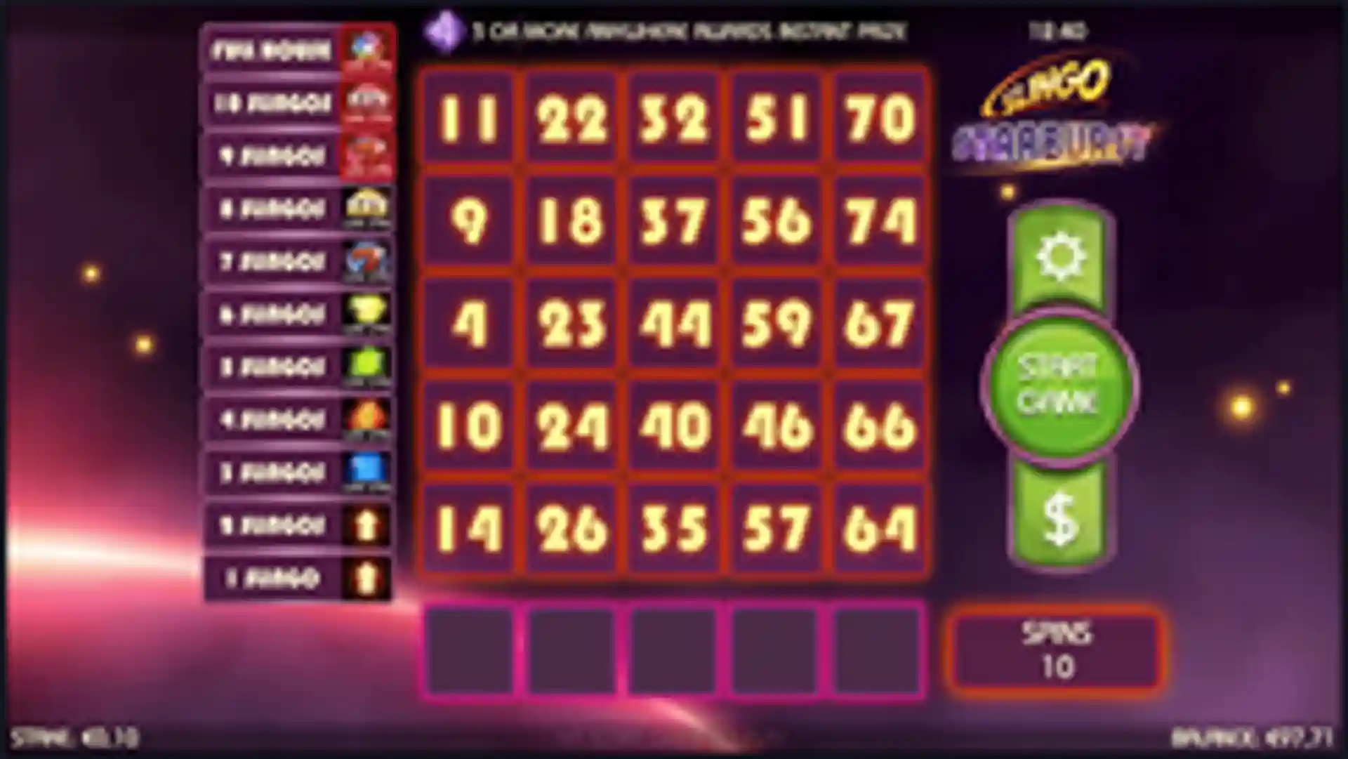 Slingo Starburst gp